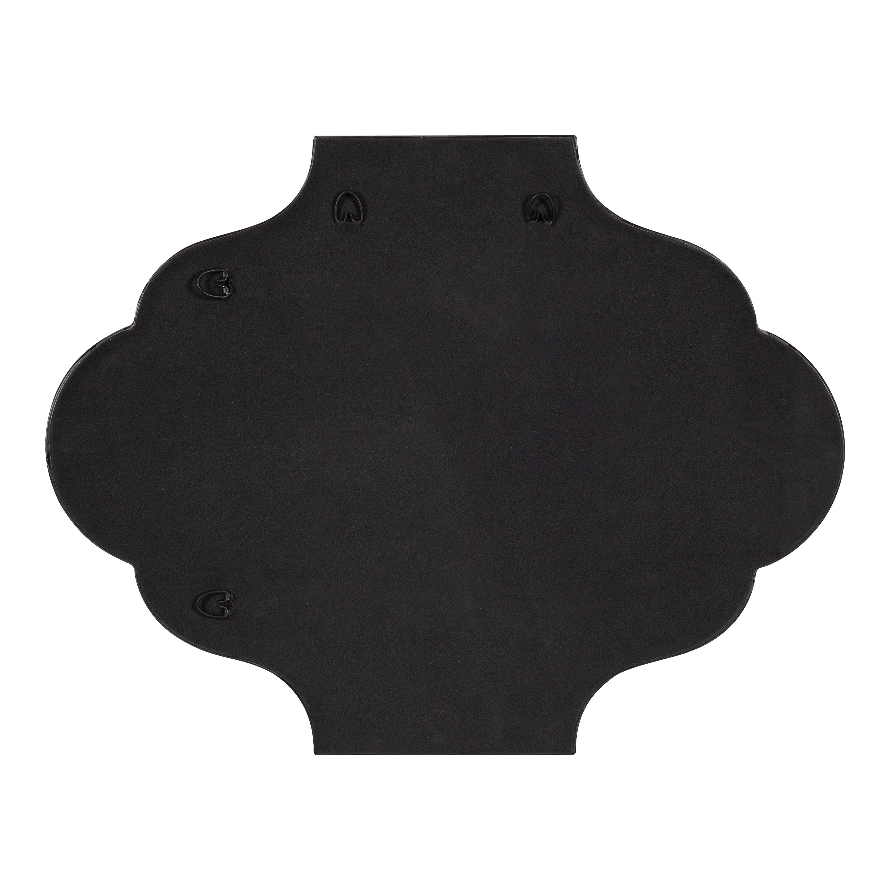 Scallop Mirror Black 18x24 4