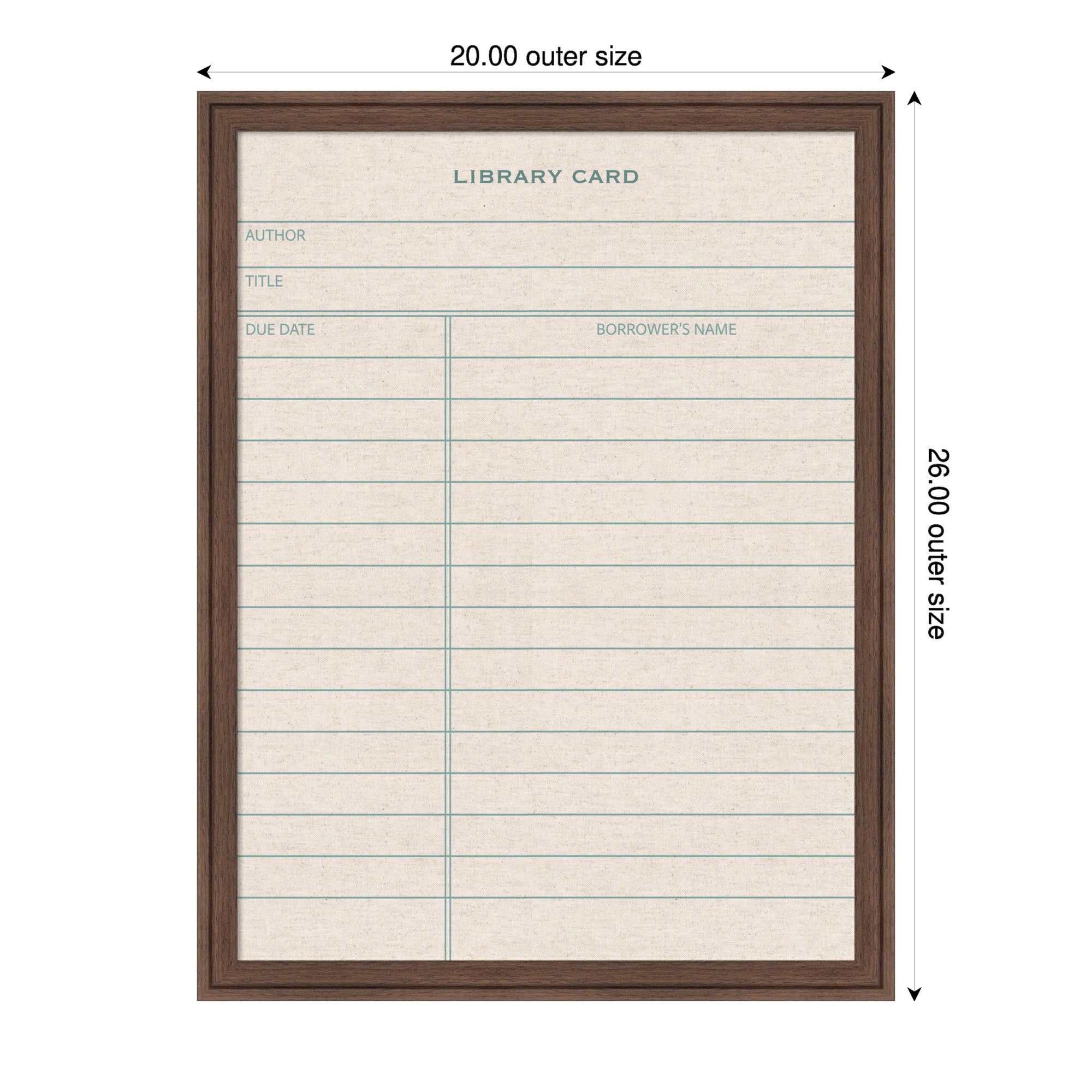 Magnetic Canvas 20x26 Florence Medium Brown 2