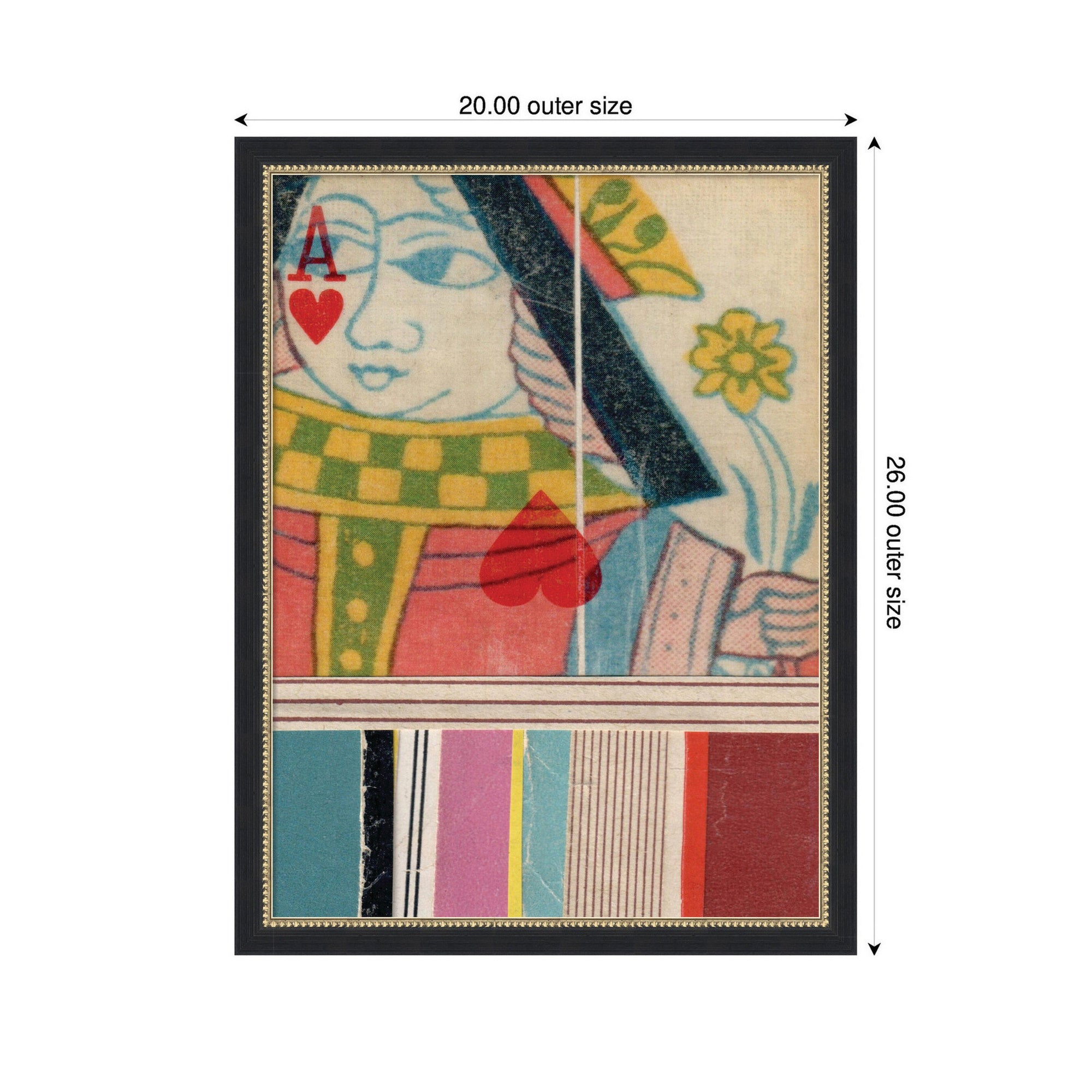 Queen with Flower FC by Felicia Dadak Framed Mounted Canvas Wall Art Print