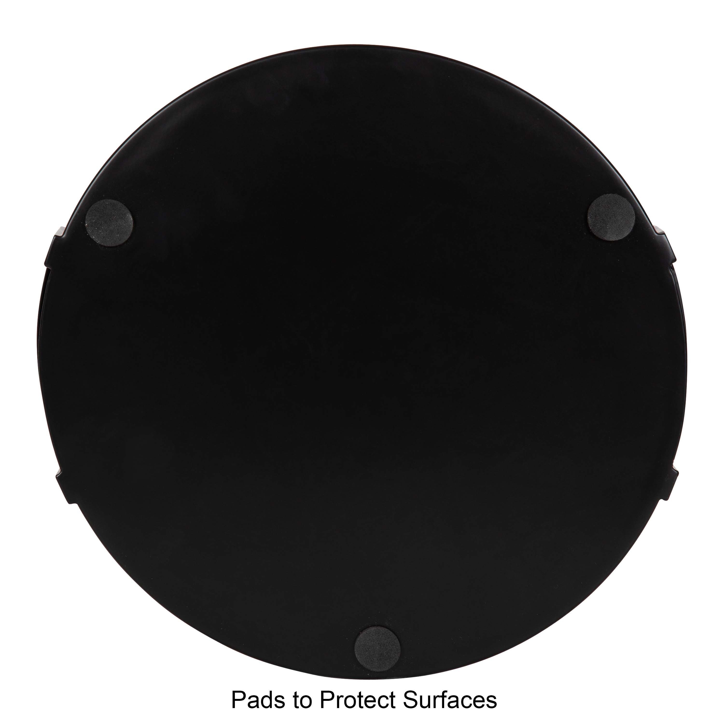 Single Tray Black 15" Diameter 6