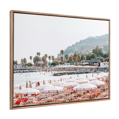 Framed Canvas 28x38 Sylvie Beaded Dark Gold 1