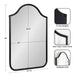 Arch Mirror 24x36 Black 2