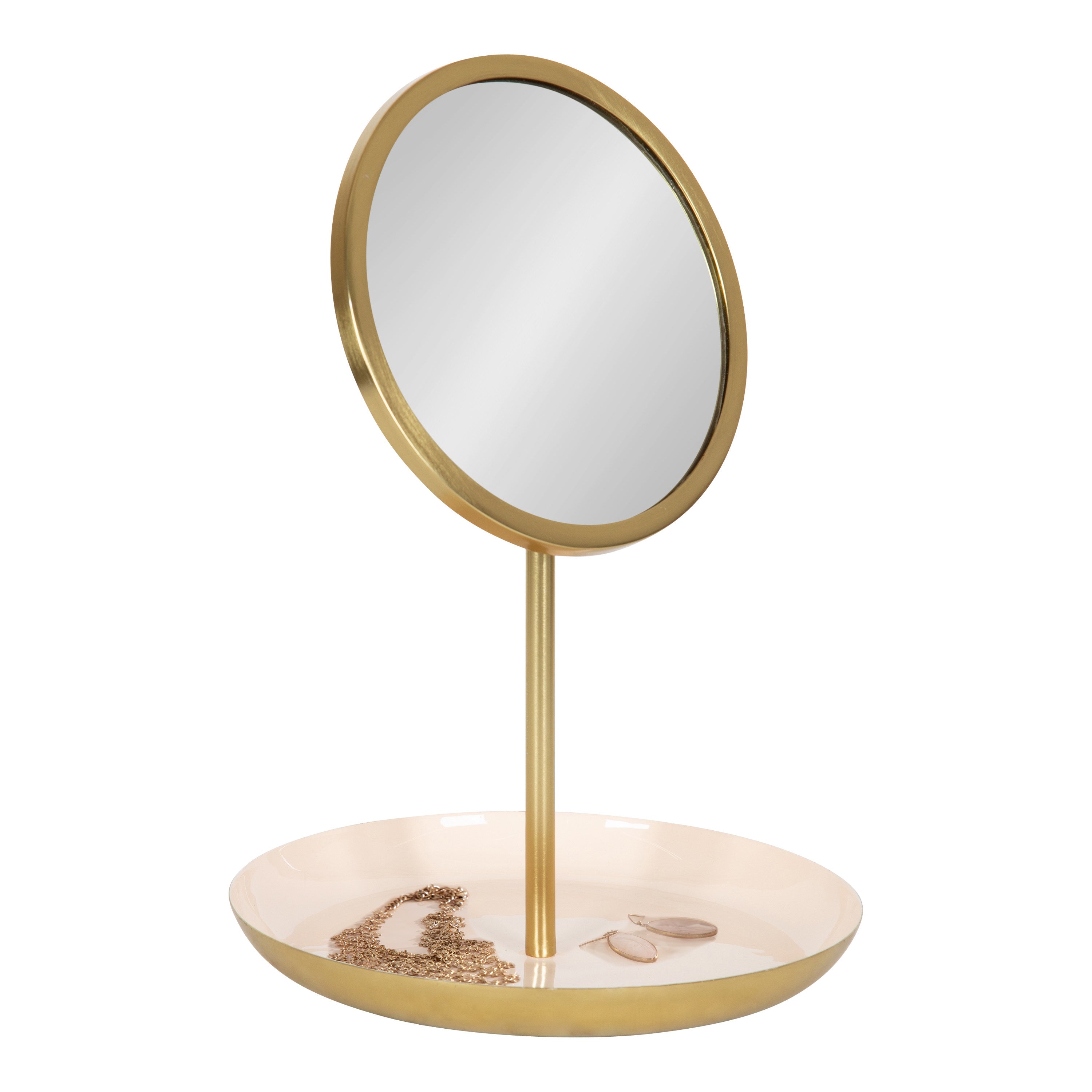 Tabletop Mirror Pink Gold 11x15 1