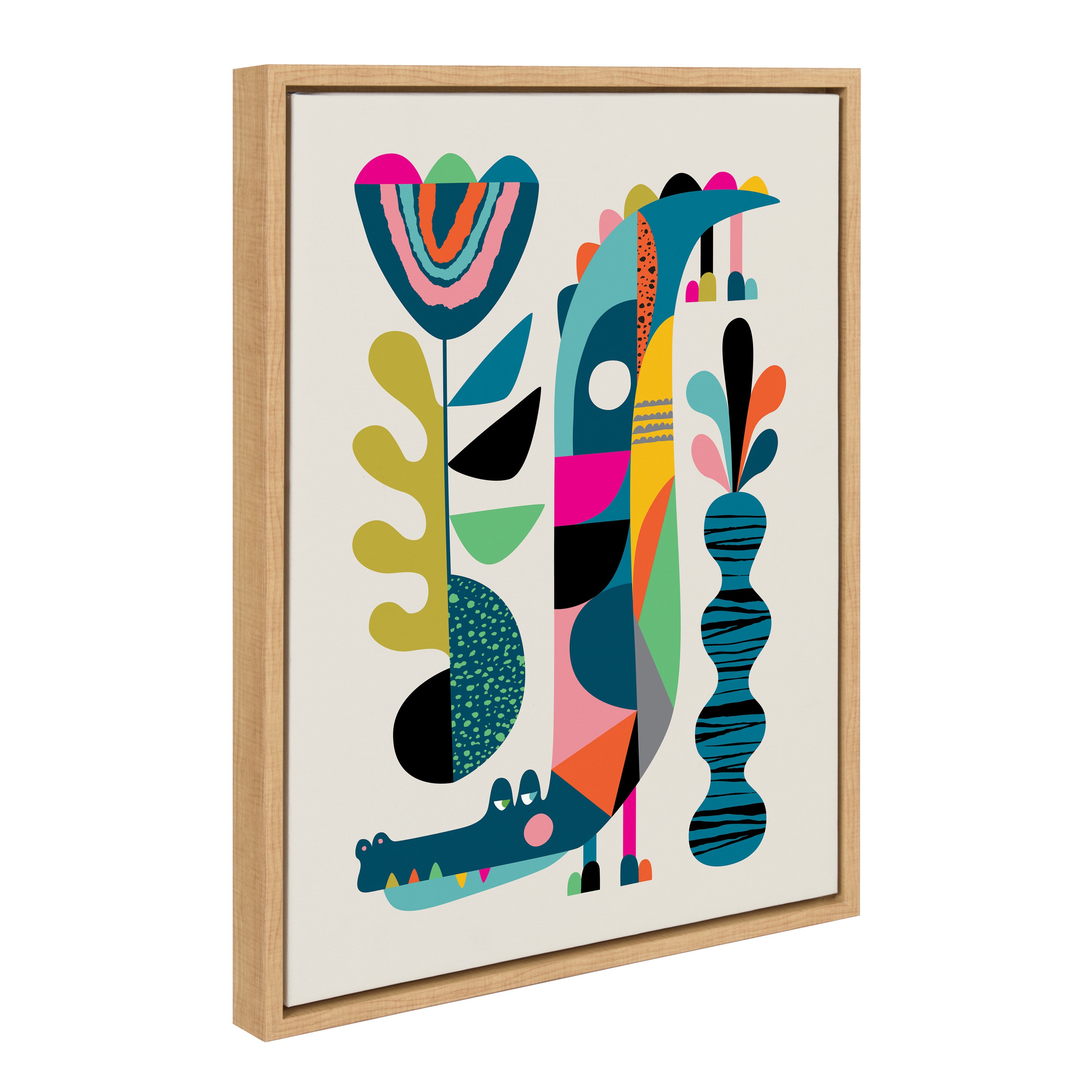 Framed Canvas Sylvie Natural 18x24 2