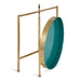 Side Table Gold Teal 18.25x18.25x22 4
