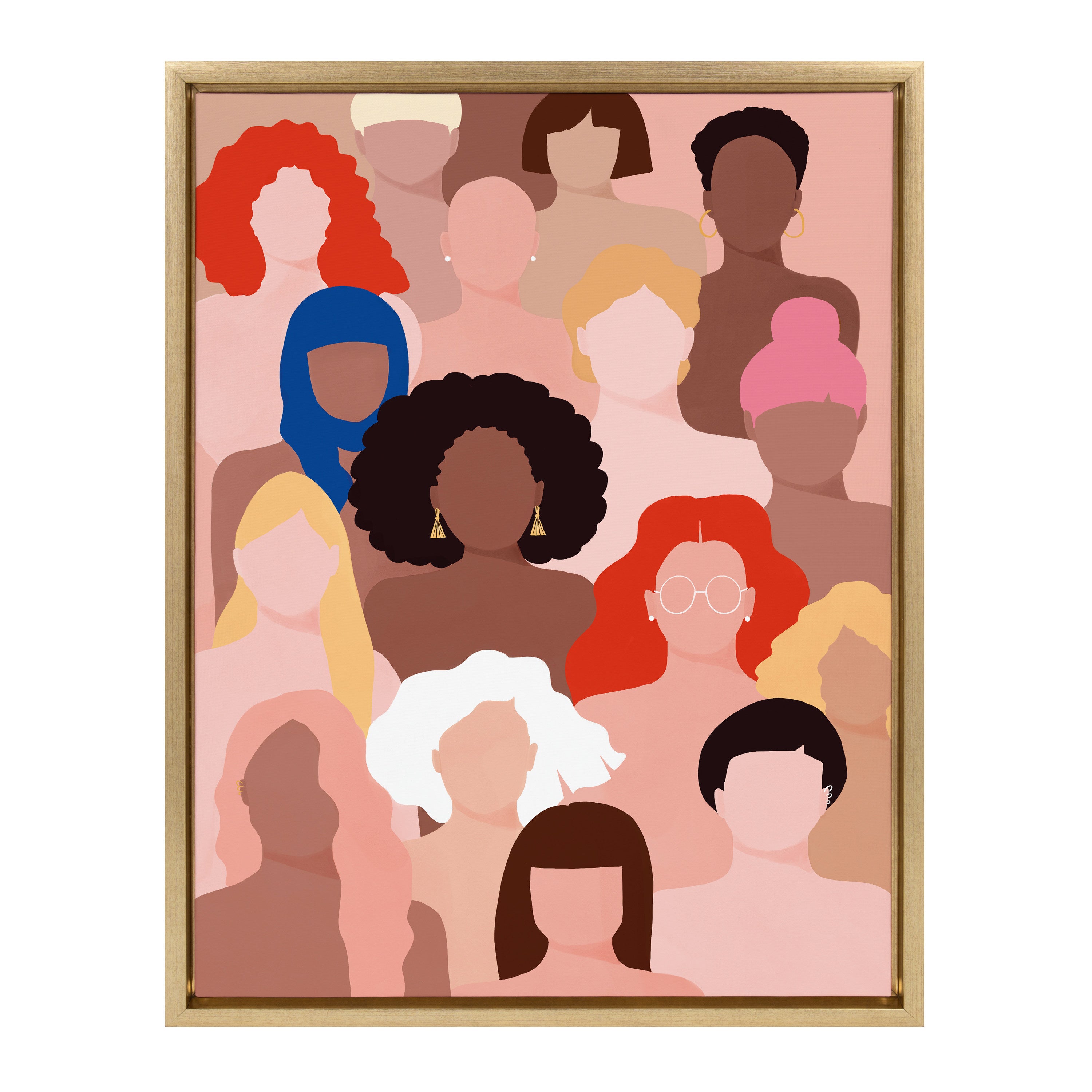 Sylvie Who Run The World Framed Canvas by Maja Tomljanovic