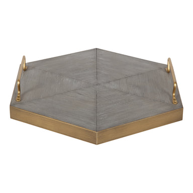 Single Tray Gold Gray 16" Diameter 2