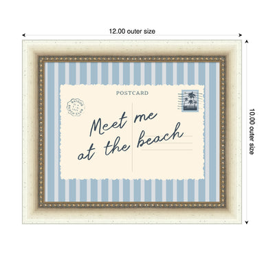 Mounted Canvas 12x10 Blue Belmont Distress White 2