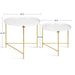Nesting Table White Gold 2 Piece 2