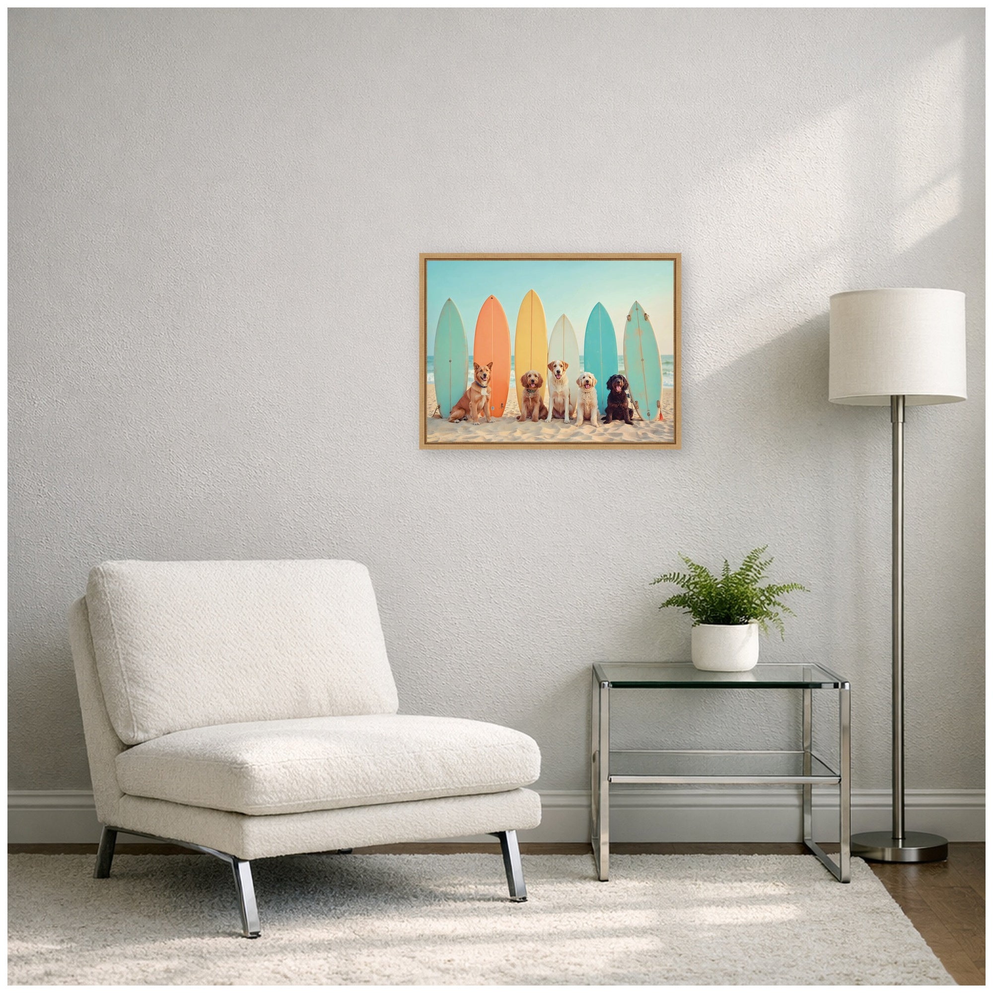 Framed Canvas Sylvie Natural 24x18 6
