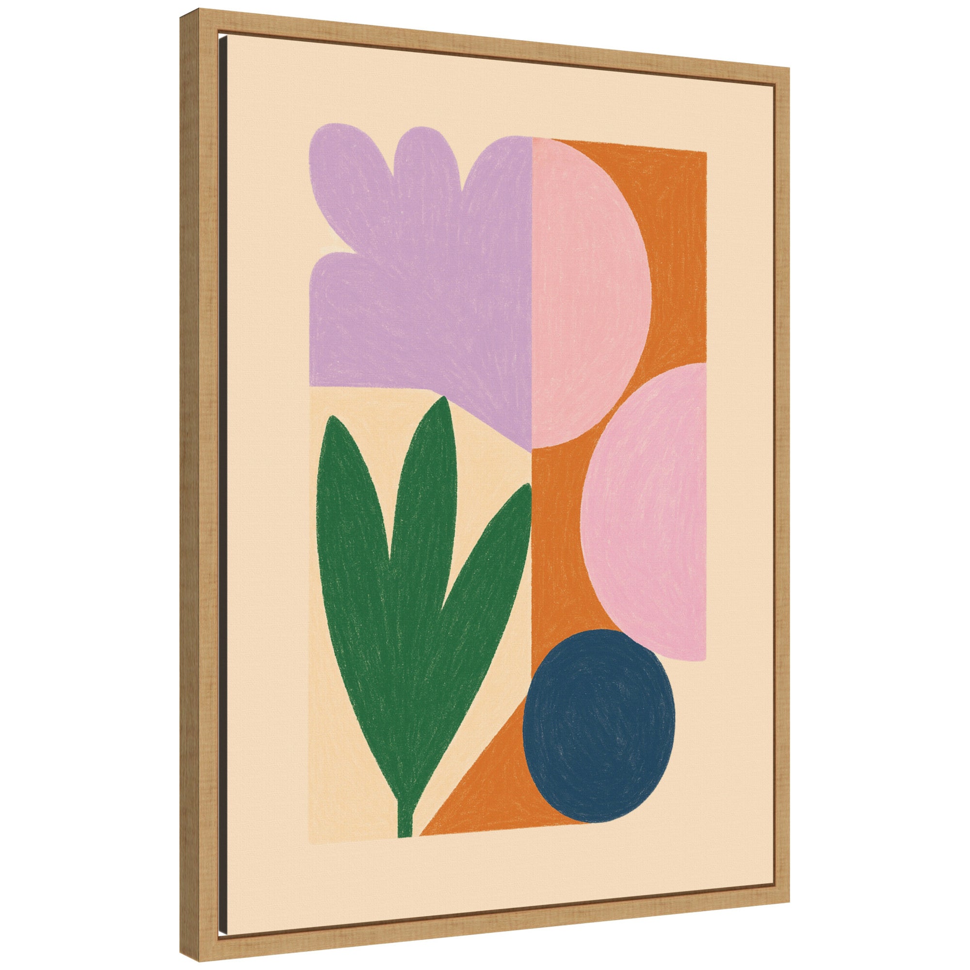 Flowers by Laura Moss Framed Canvas Wall Art Print