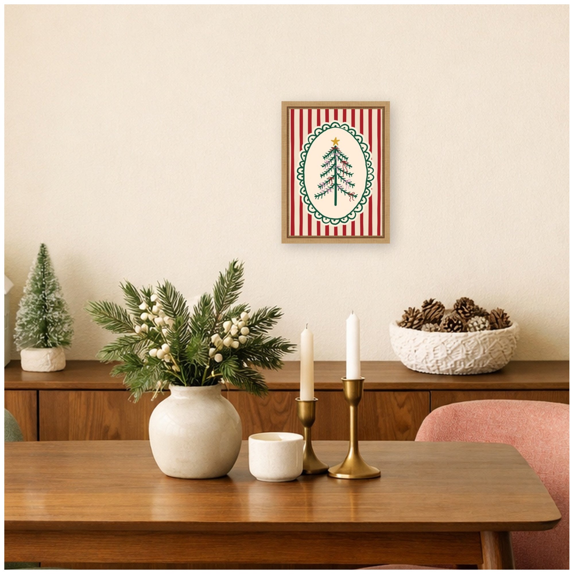 Framed Canvas Sylvie Natural 10x13 6