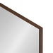 Hexagon Mirror Walnut Brown 24x36 3