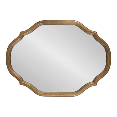 Scallop Mirror Gold 27x37 2