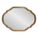 Scallop Mirror Gold 27x37 2