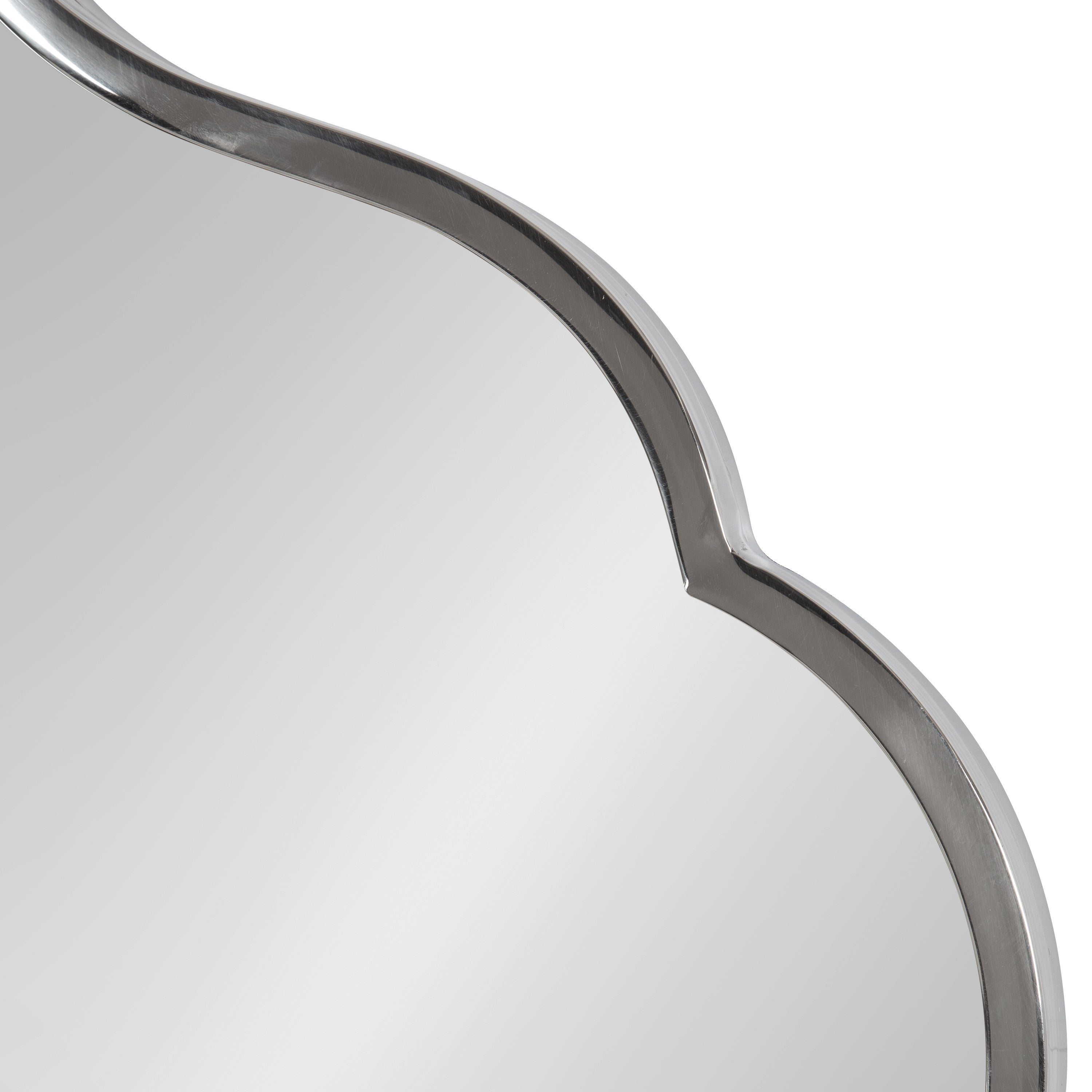 Scallop Mirror Silver 23x37 3