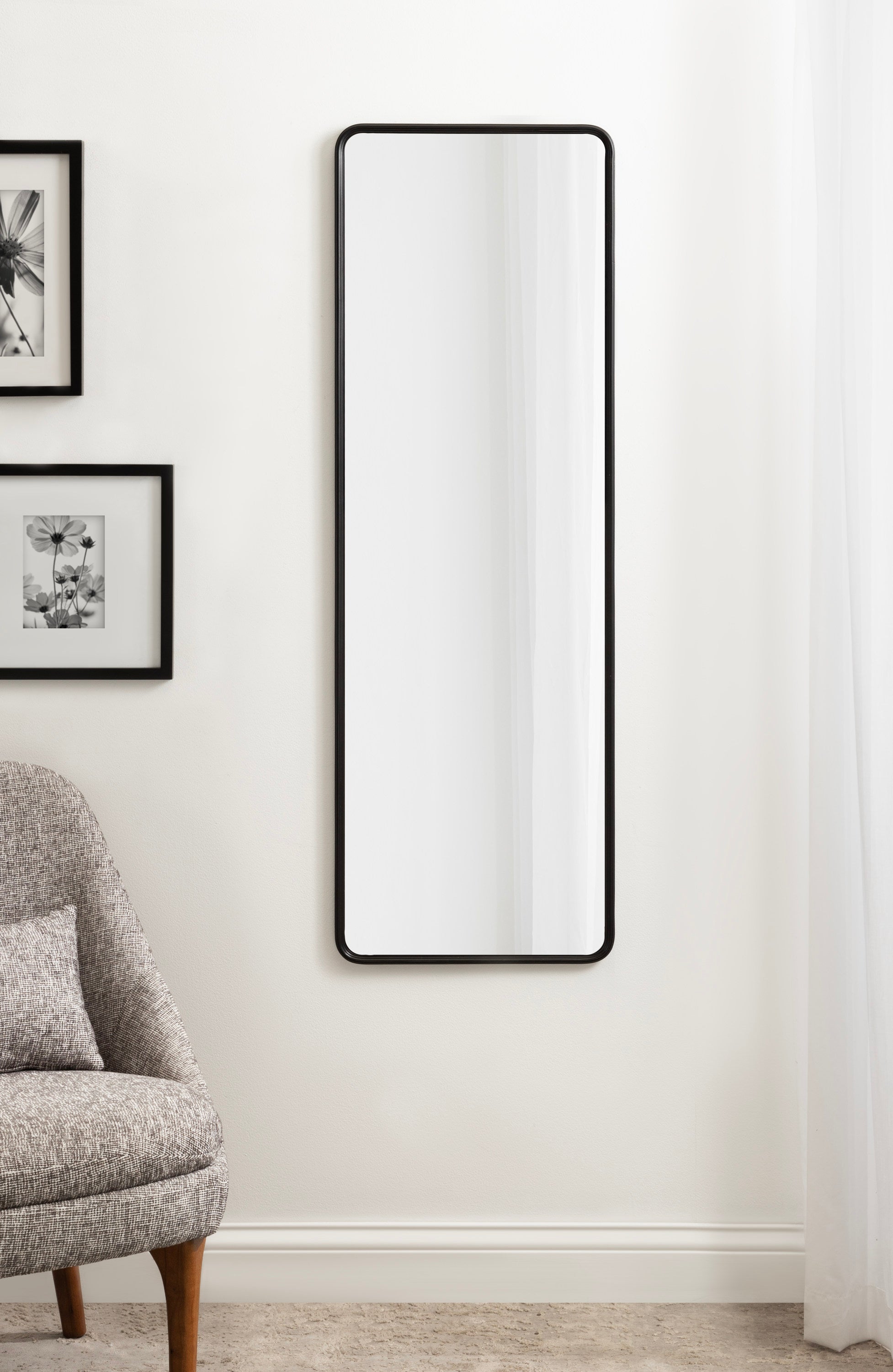 Full Length Mirror Black 16x48 7