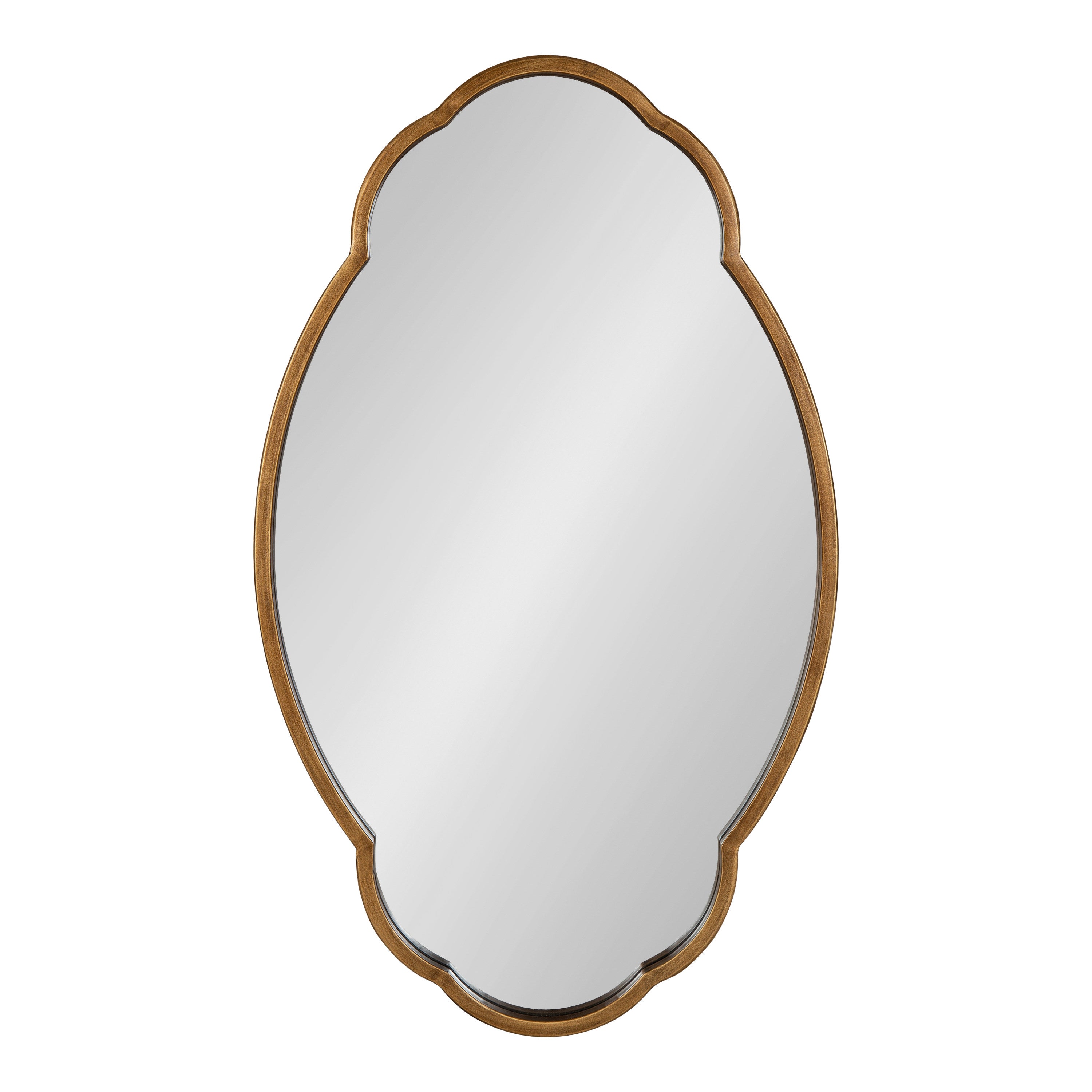 Magritte Scalloped Oval Wall Mirror