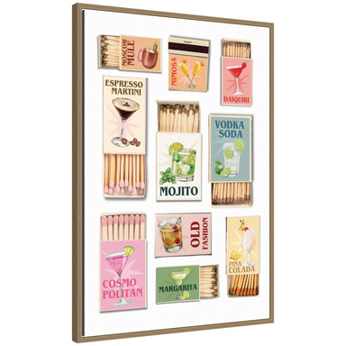 Framed Canvas 23 x 33 Sylvie Dark Gold 1