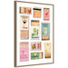 Framed Canvas 23 x 33 Sylvie Dark Gold 1