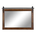 Rectangle Mirror Walnut Brown 38x27 5