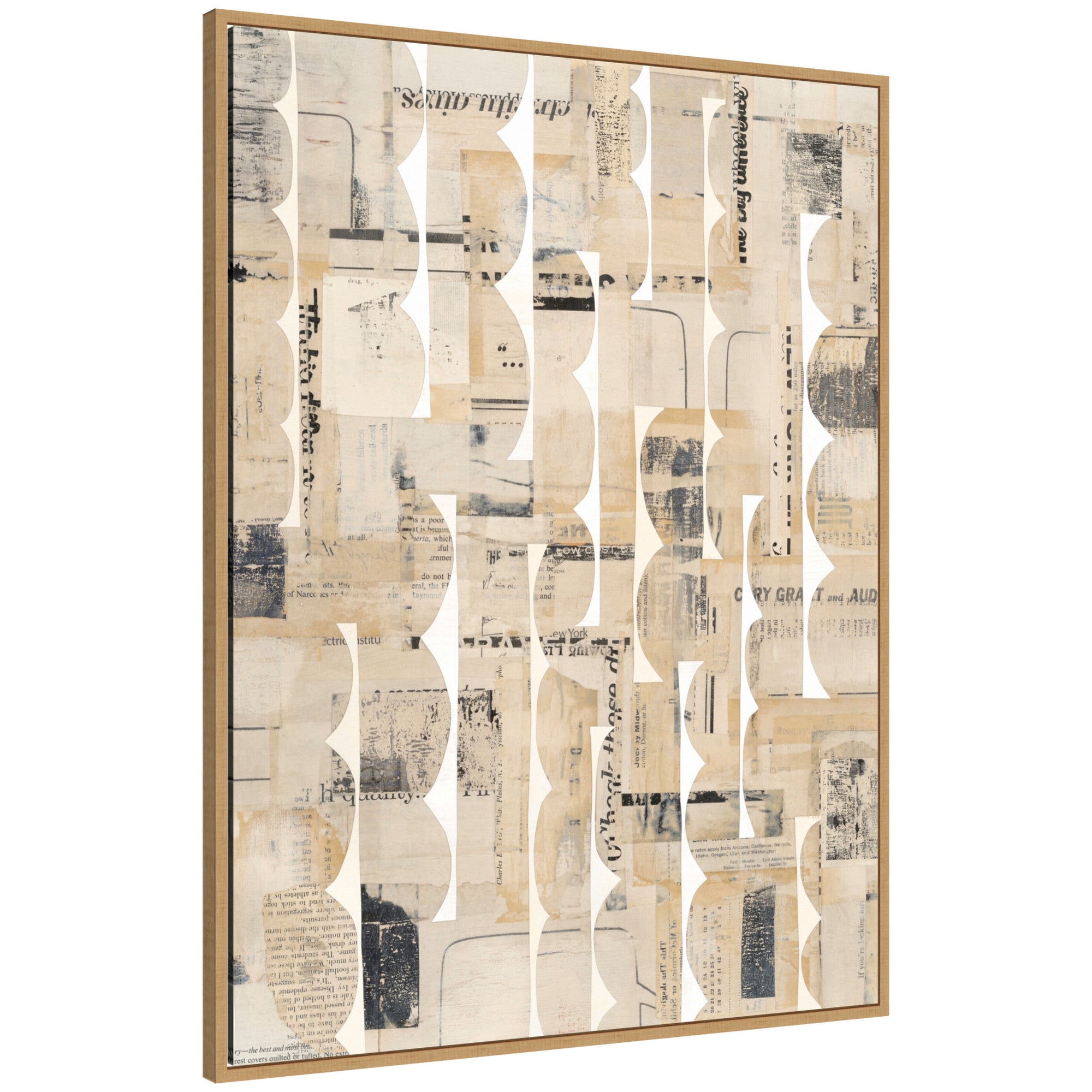Framed Canvas 32x42 Sylvie Natural 1