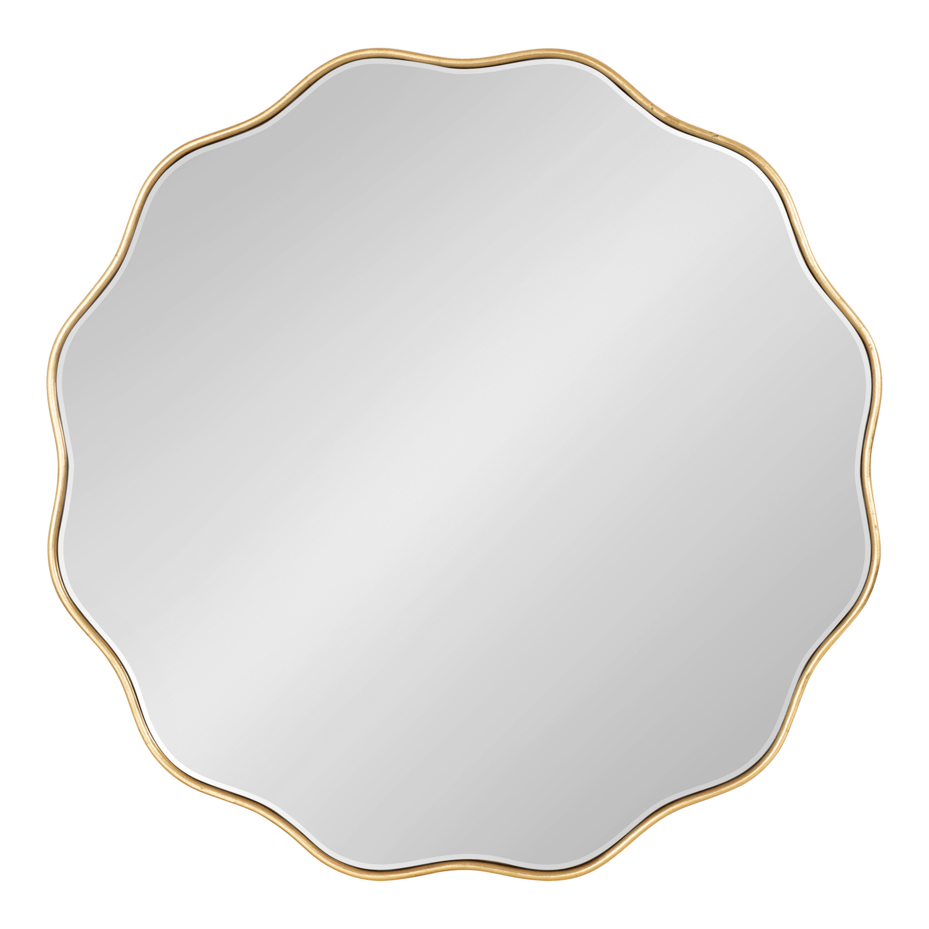 Viona Round Scalloped Mirror
