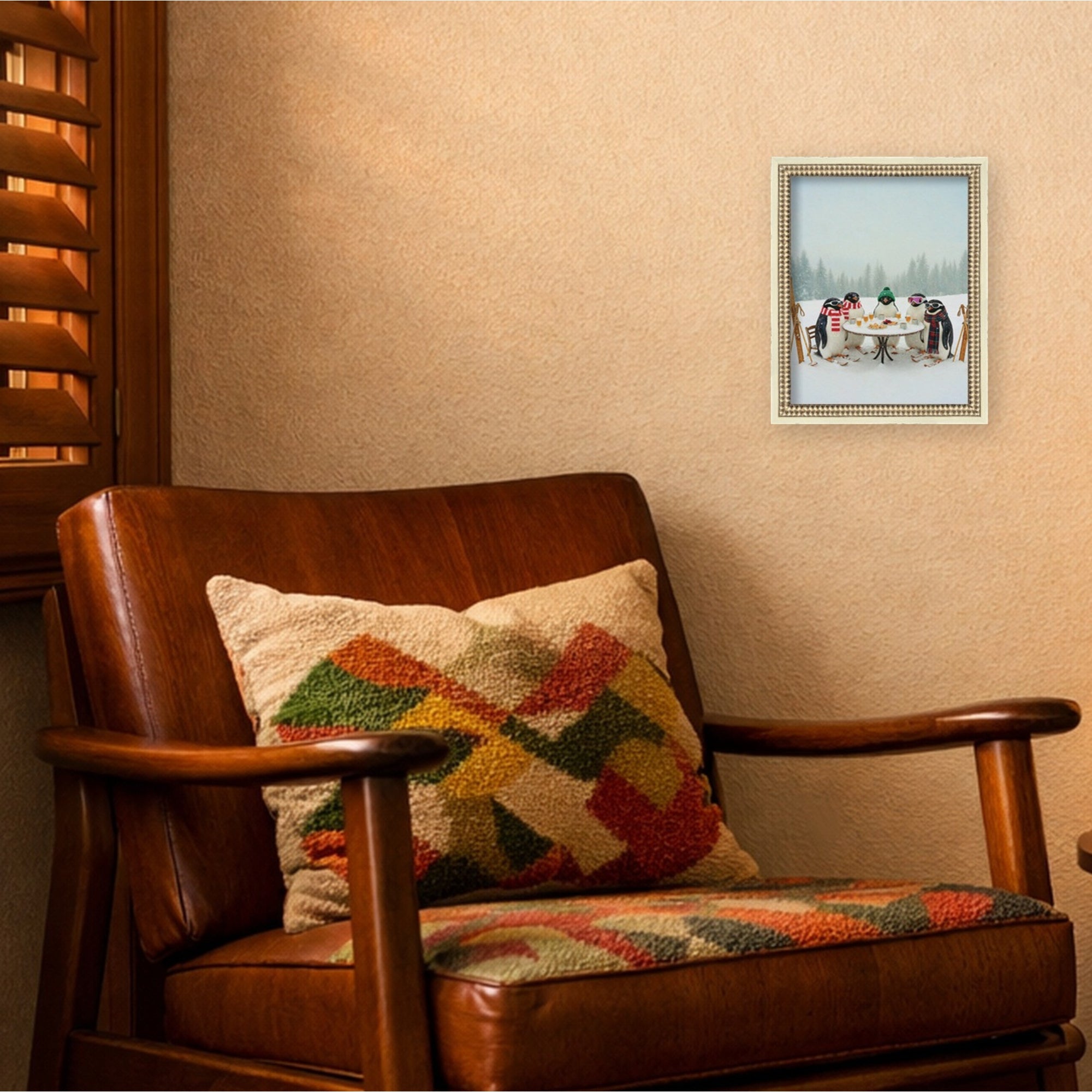 Mounted Canvas Castellan Distressed White 13x16 5