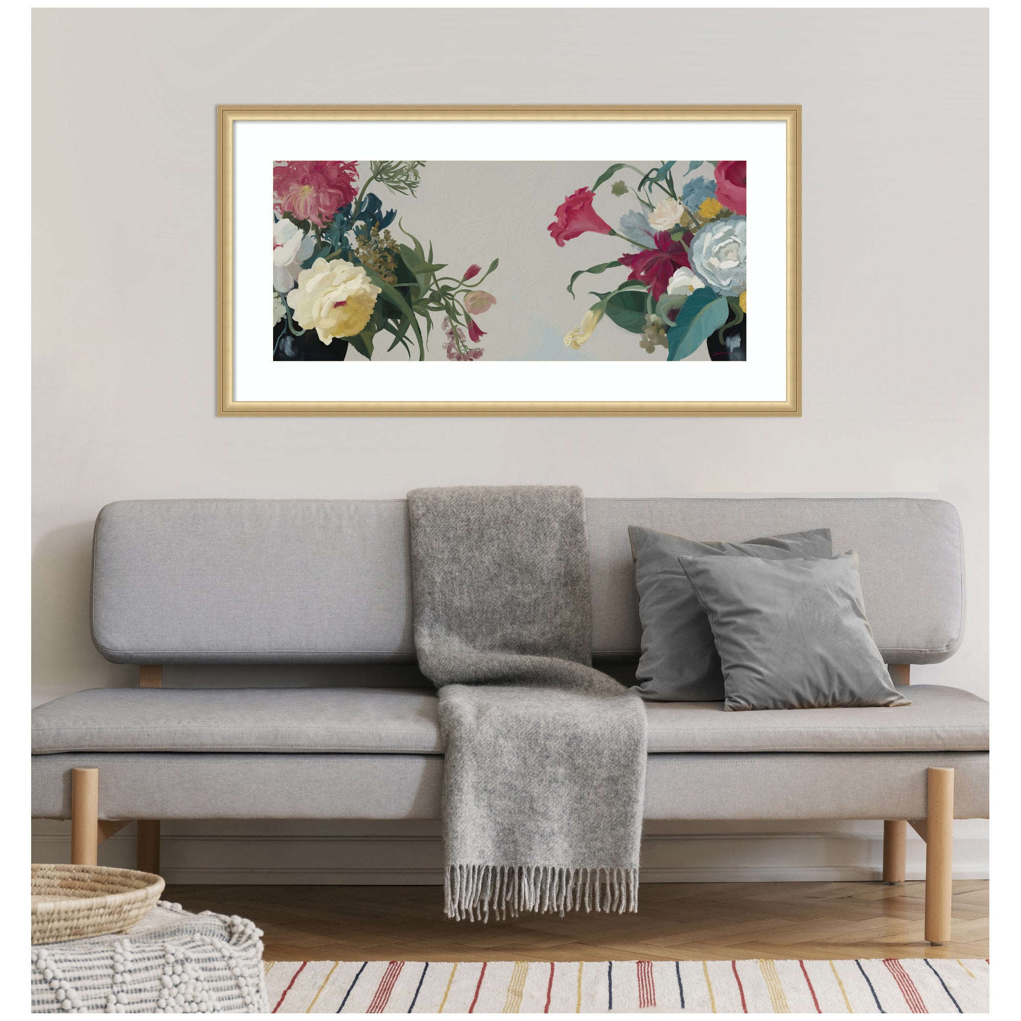 Romantic Blooms by Mary Sparrow Framed Wall Art Print