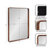 Rectangle Mirror Dark Brown 24x30 2