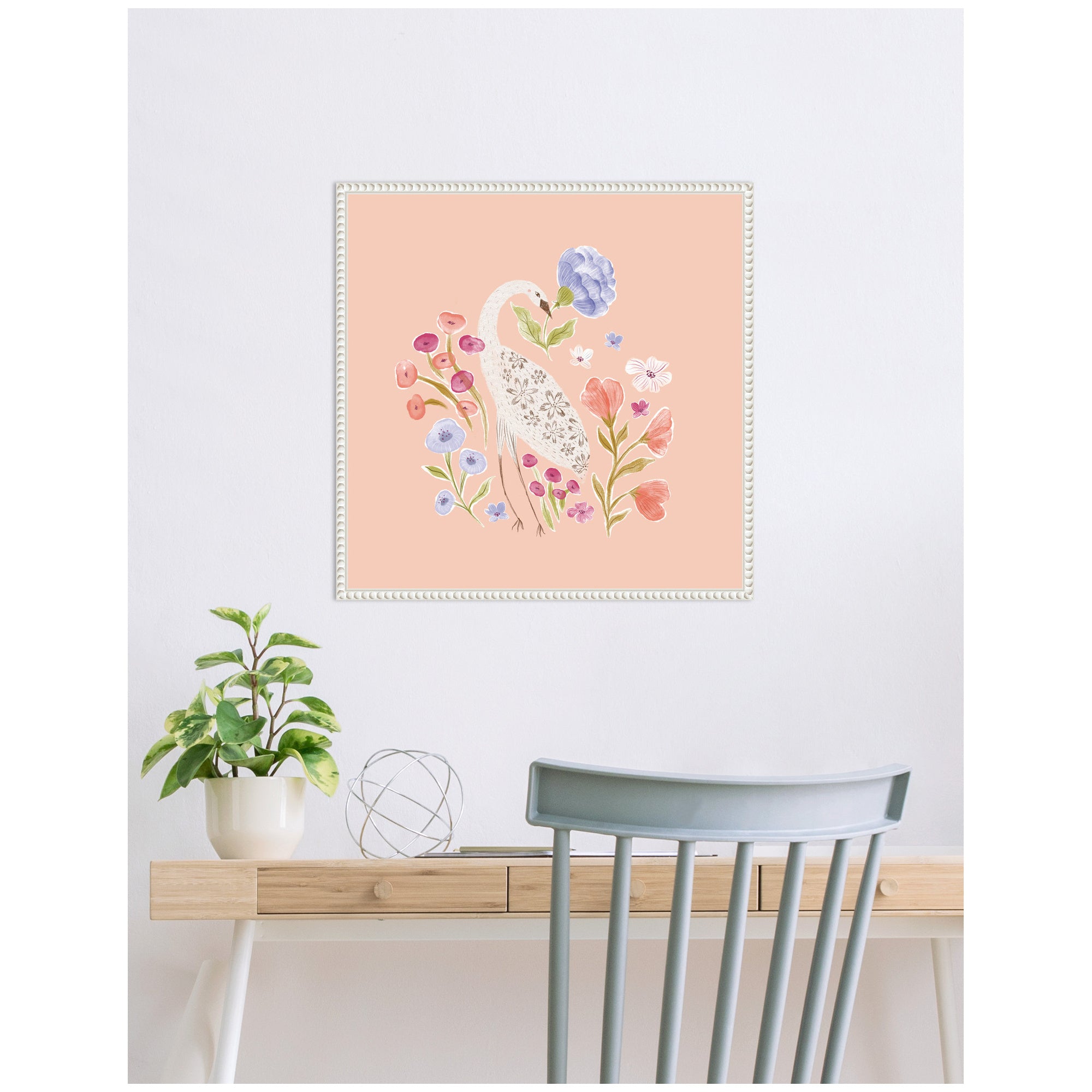 Menagerie Bird by Jill Labieniec Framed Canvas Wall Art Print