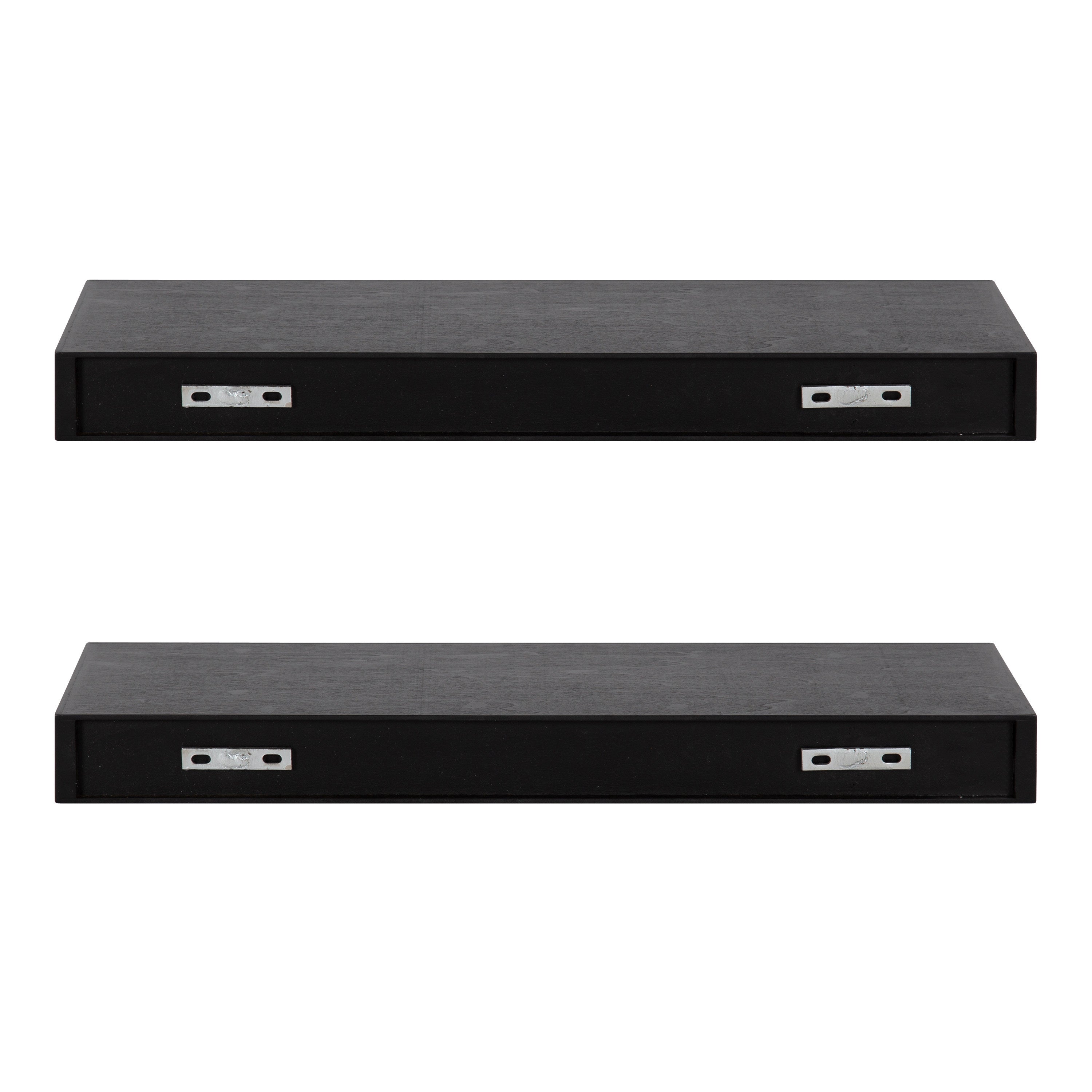 Floating Shelf 2 Piece 24 Inch Black 4