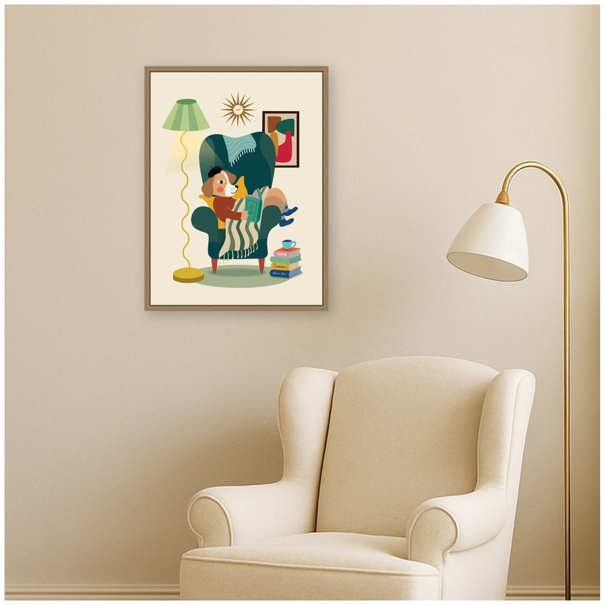 Framed Canvas 18x24 Sylvie Dark Gold 6