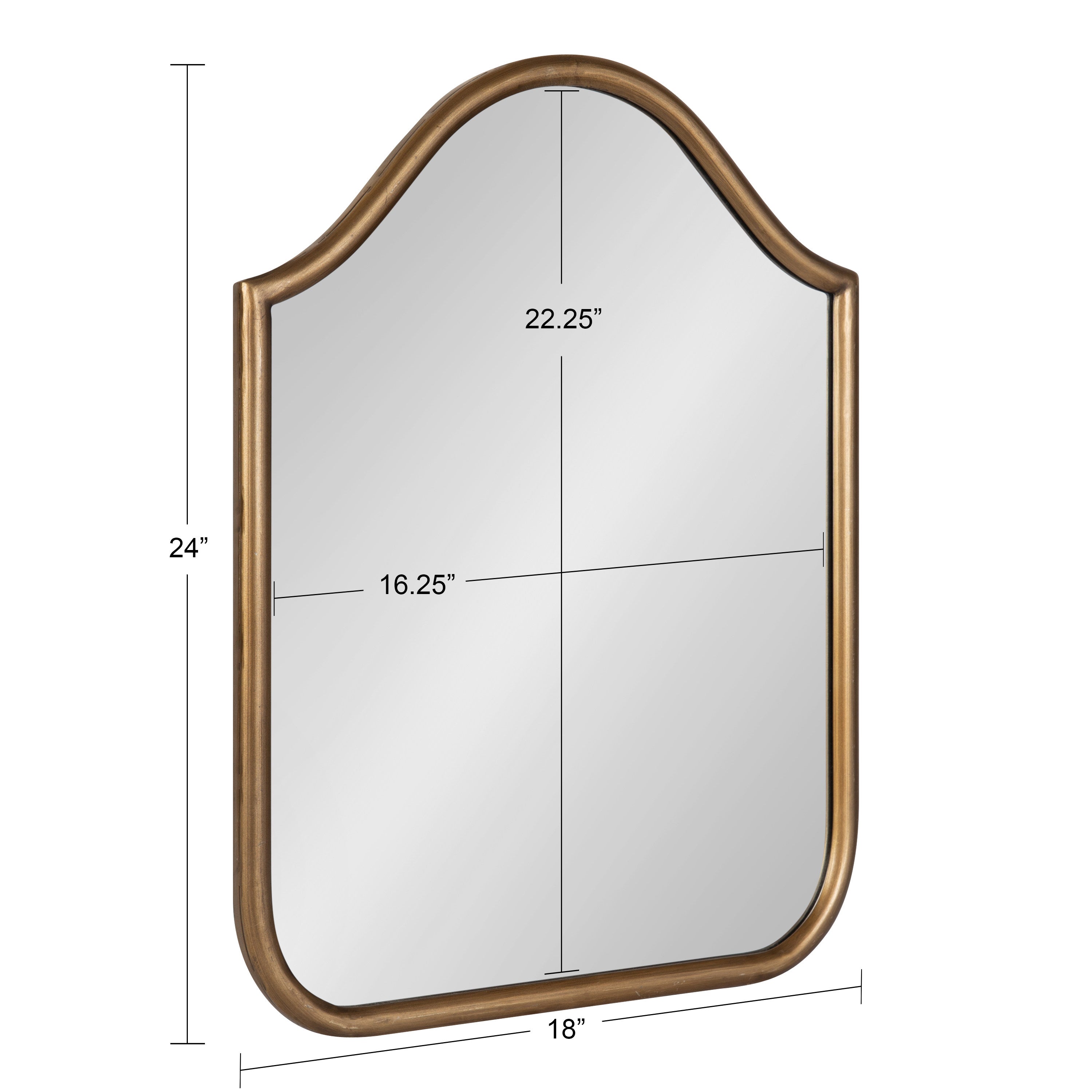 Arch Mirror 18x24 Gold 5