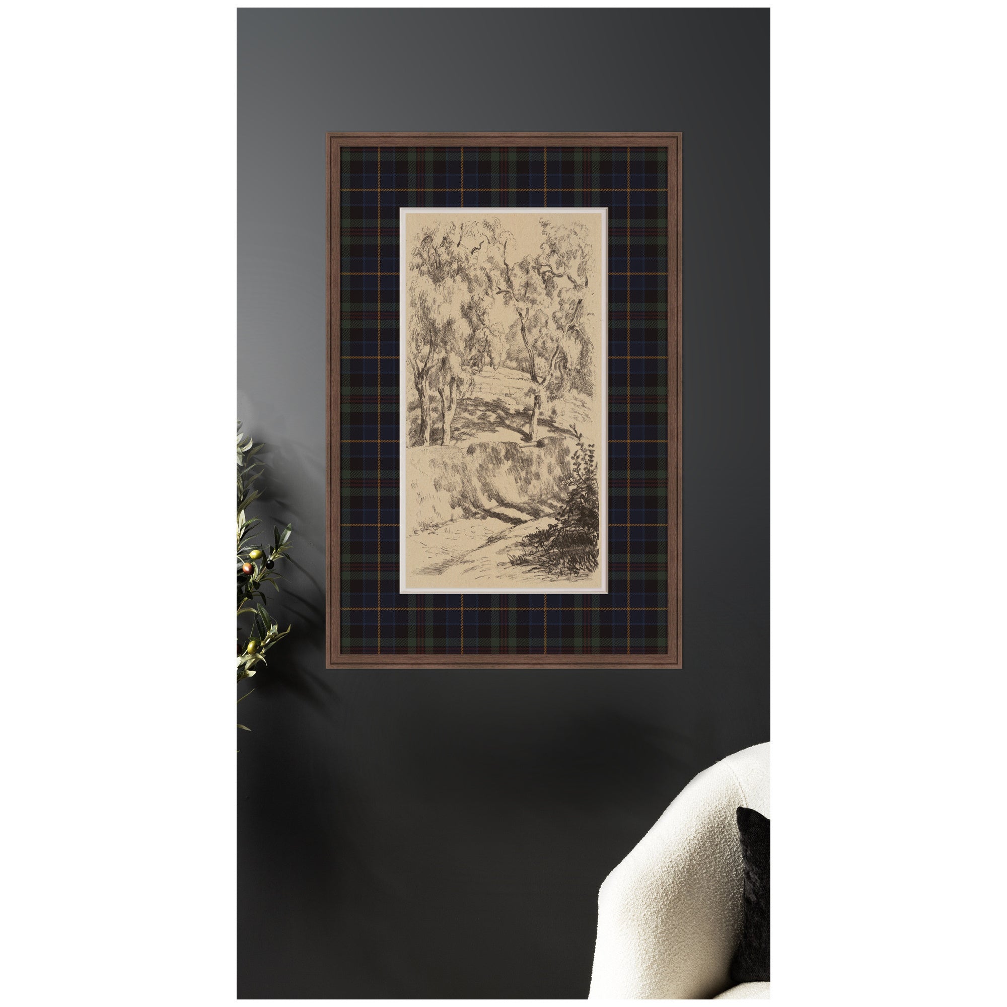 Framed Art 28x42 Florence Medium Brown 7