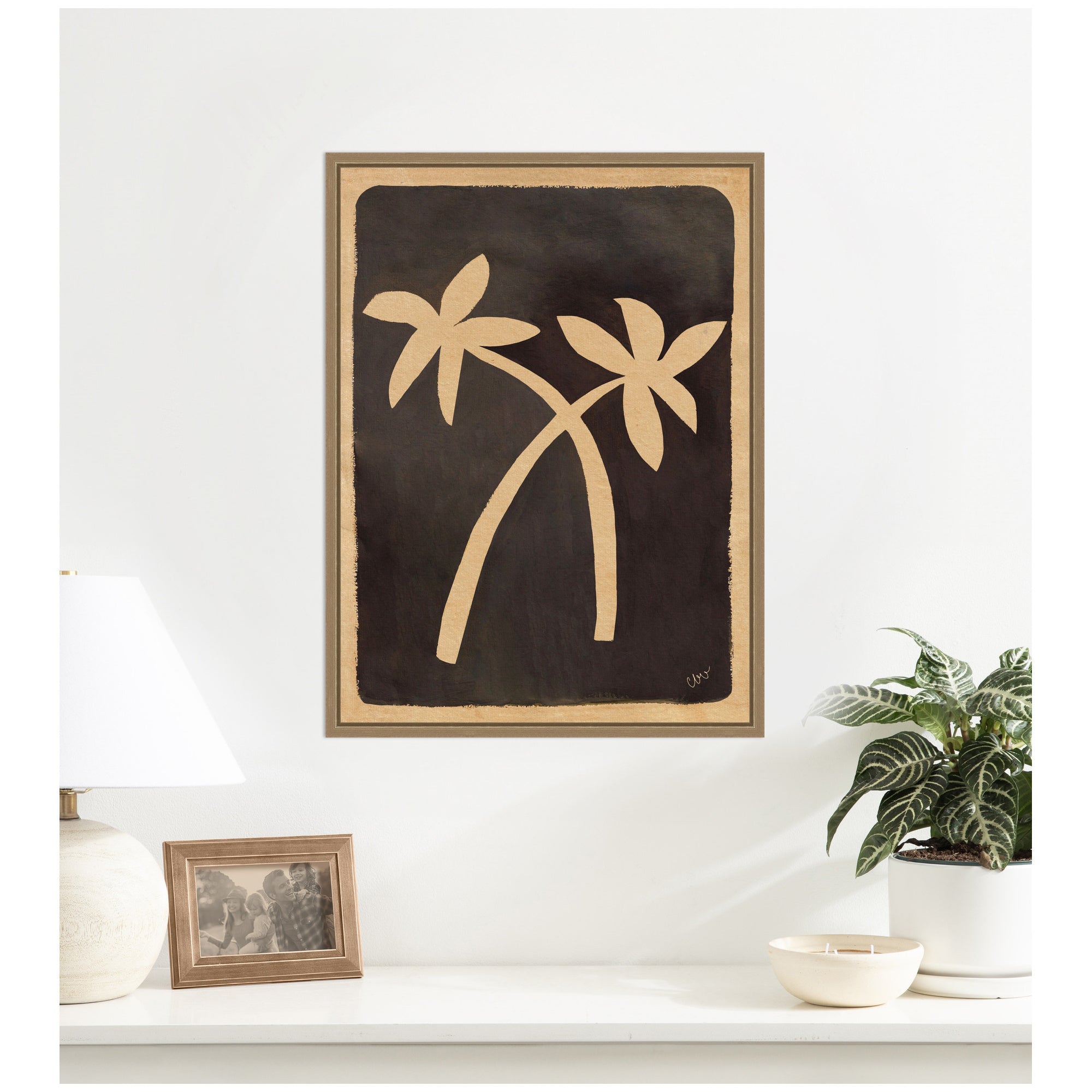 Framed Canvas 18x24 Sylvie Dark Gold 7