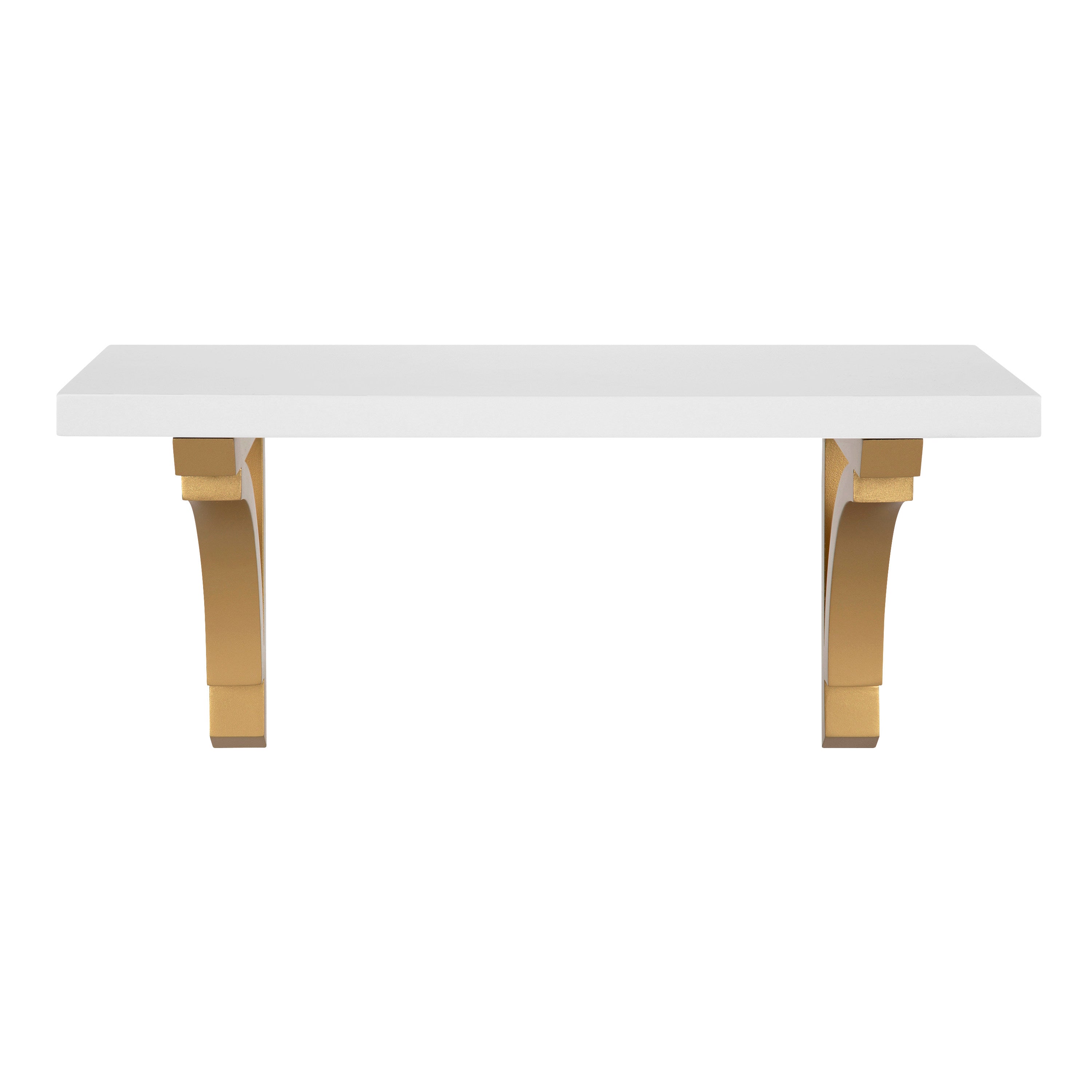 Floating Shelf 18" White Gold 5