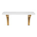 Floating Shelf 18" White Gold 5