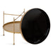 Coffee Table 26" Diameter Black Gold 5