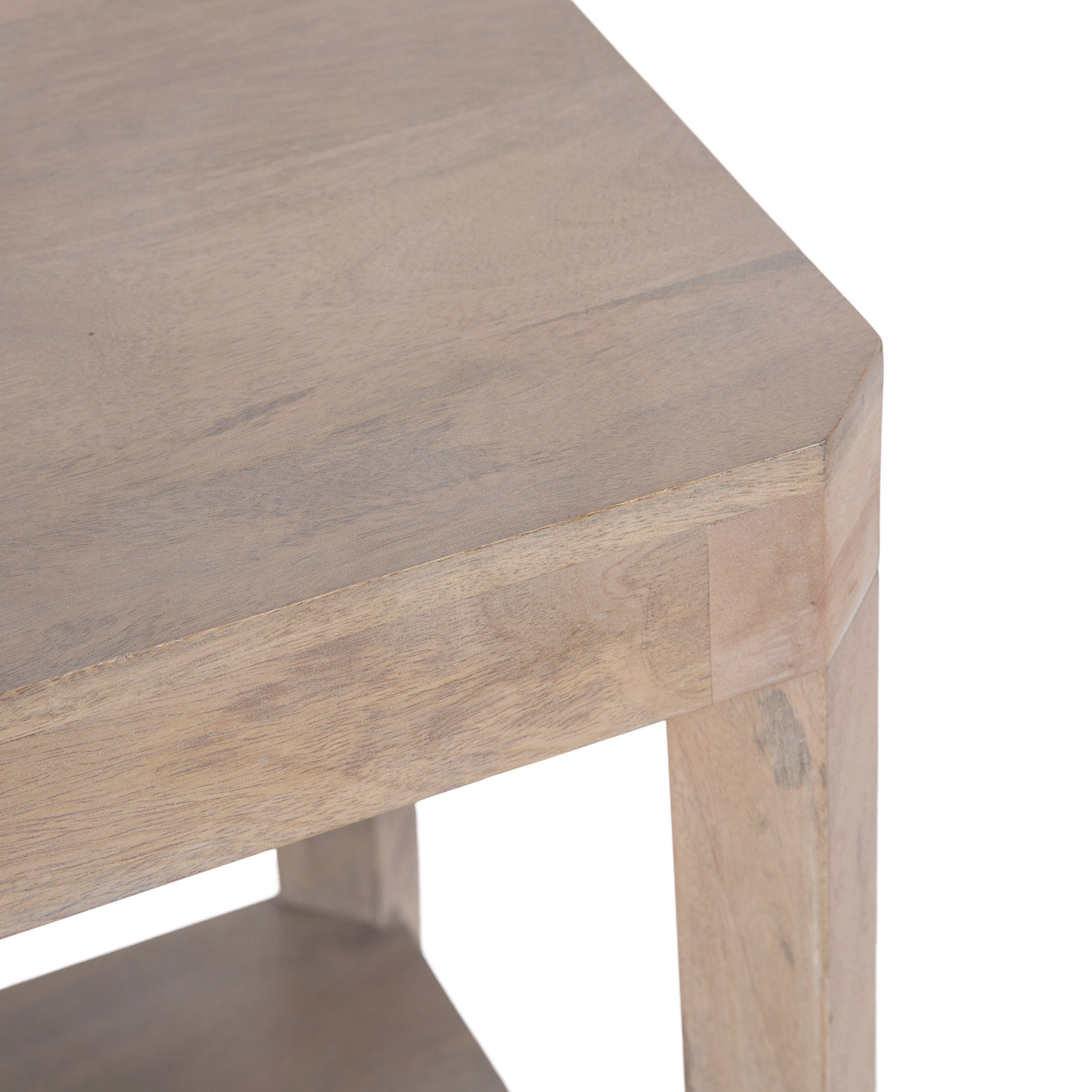 Side Table Natural Beige 22x14x26 3