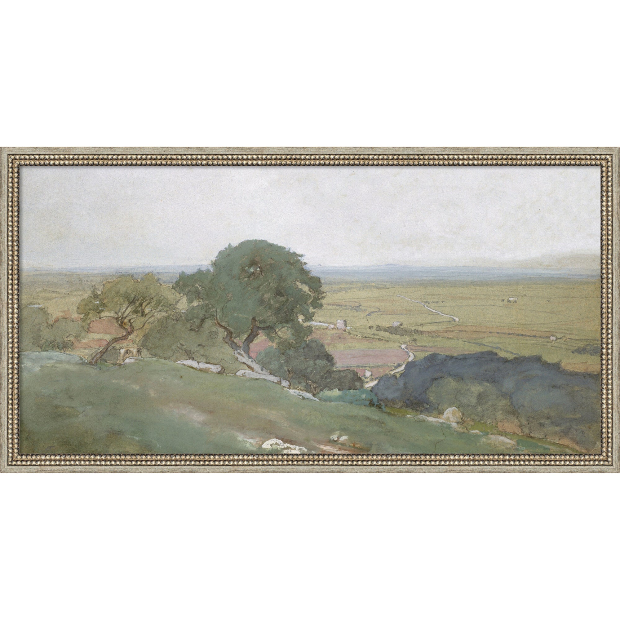 Mounted Canvas 38x20 Castellan Silver 1