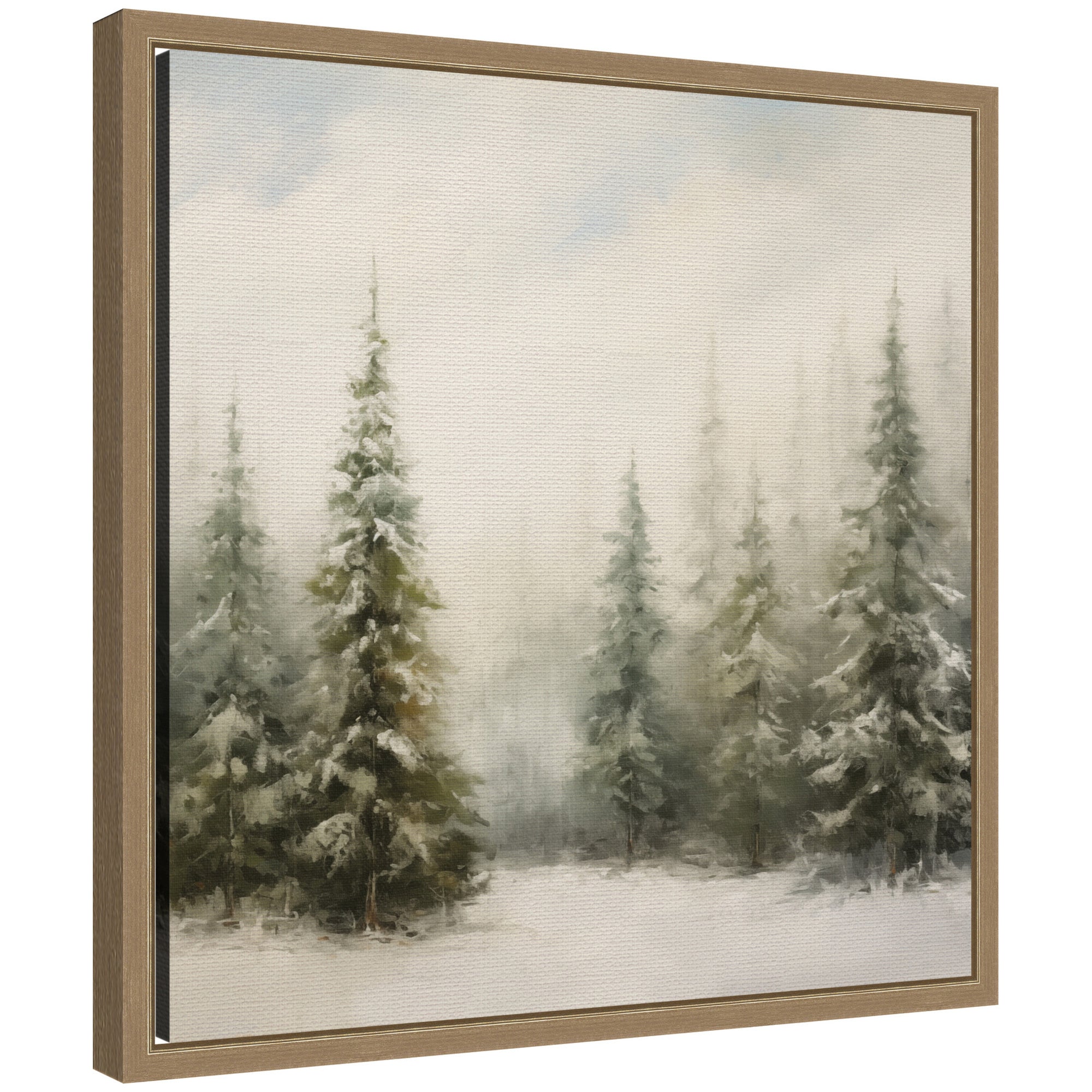 Framed Canvas Sylvie Dark Gold 16x16 1