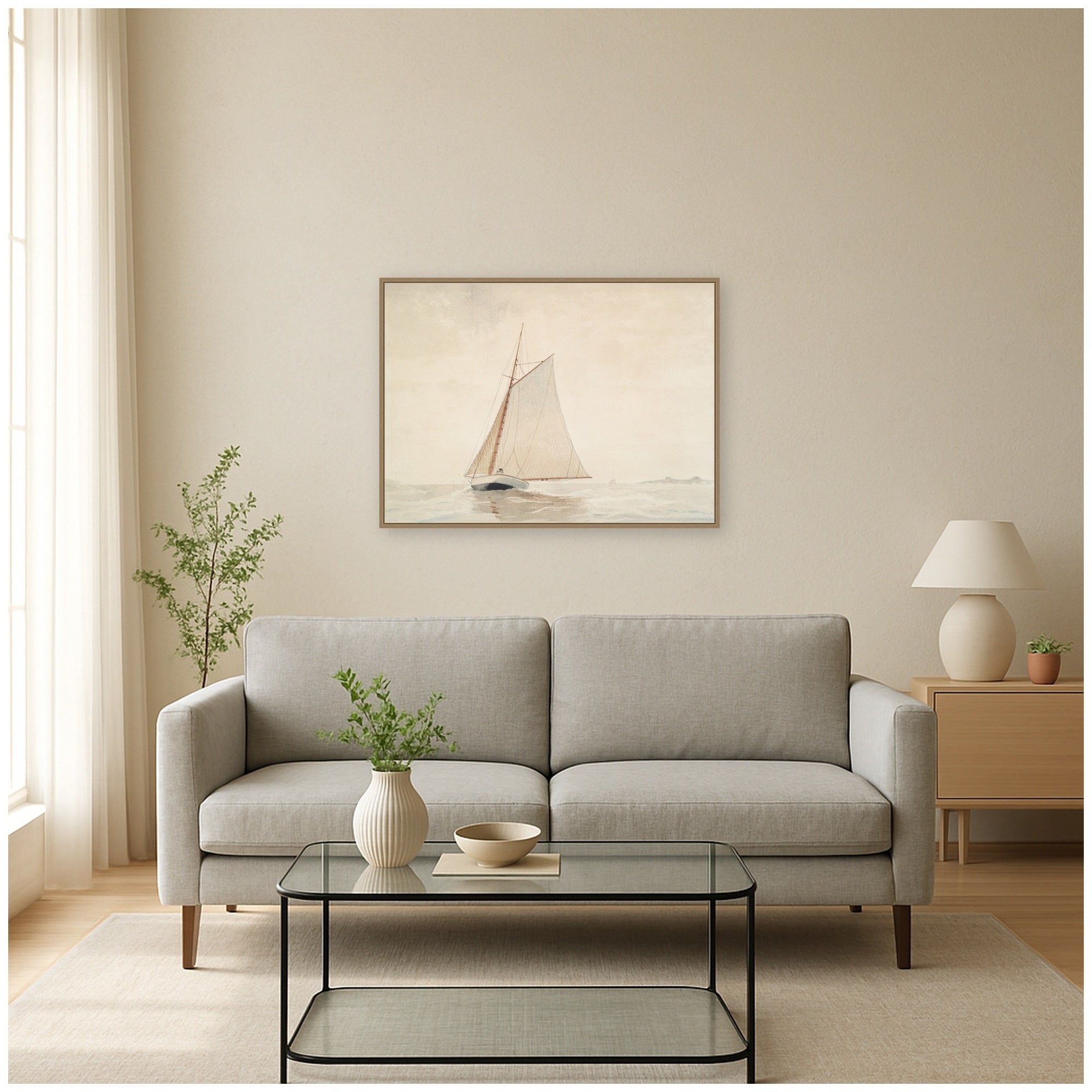 Framed Canvas 38x28 Sylvie Dark Gold 6