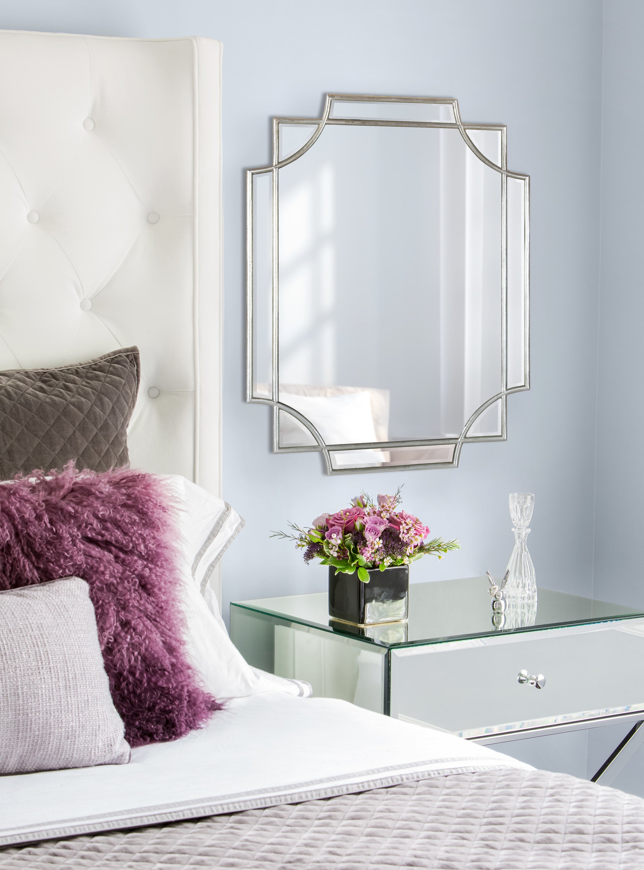 Scallop Mirror 18x24 Silver 6
