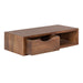 Floating Side Table Walnut Brown 22x10x6 6
