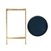 Tea Table Gold Navy Blue 14x14x26 3