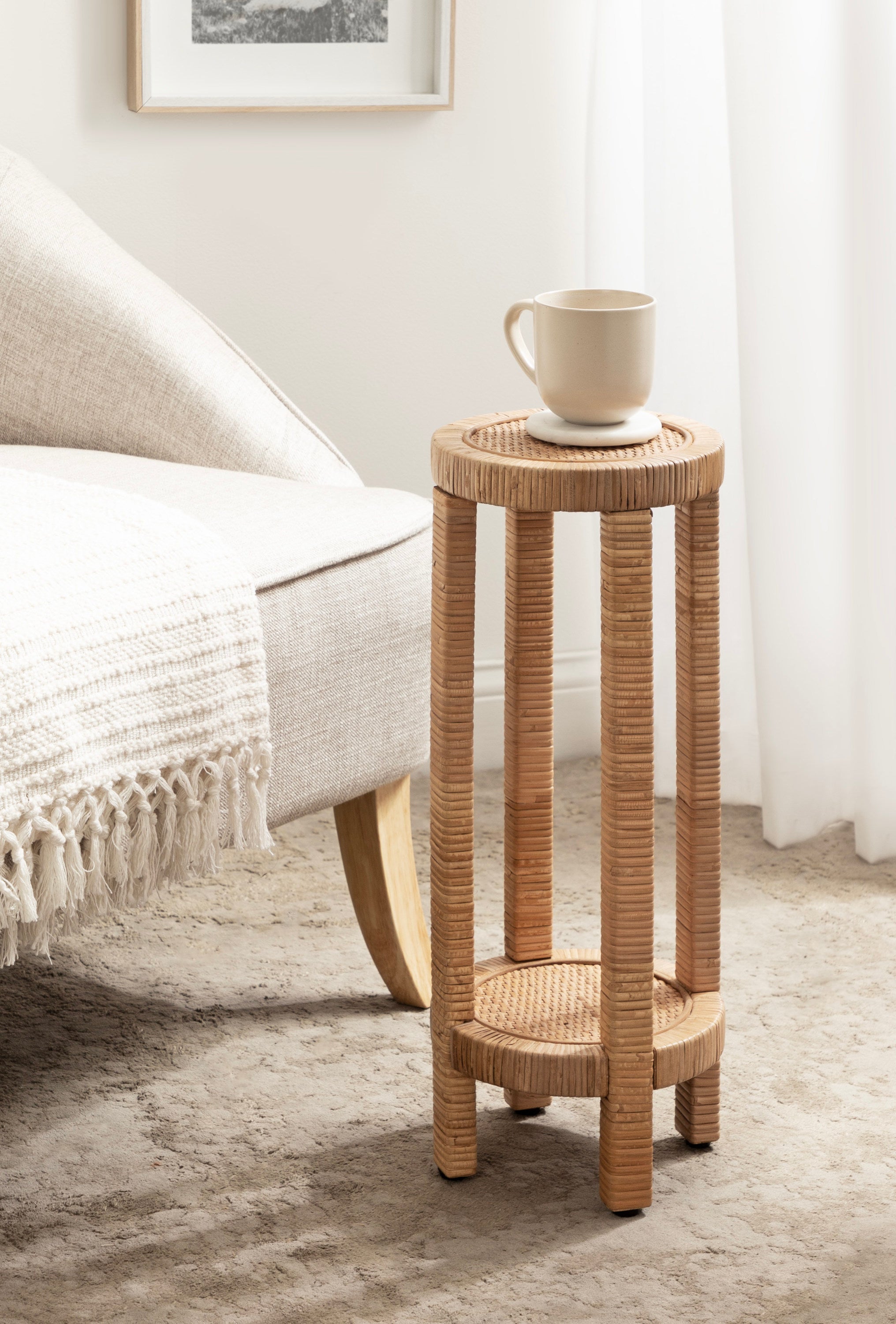 Drink Table Natural 9x9x22 7
