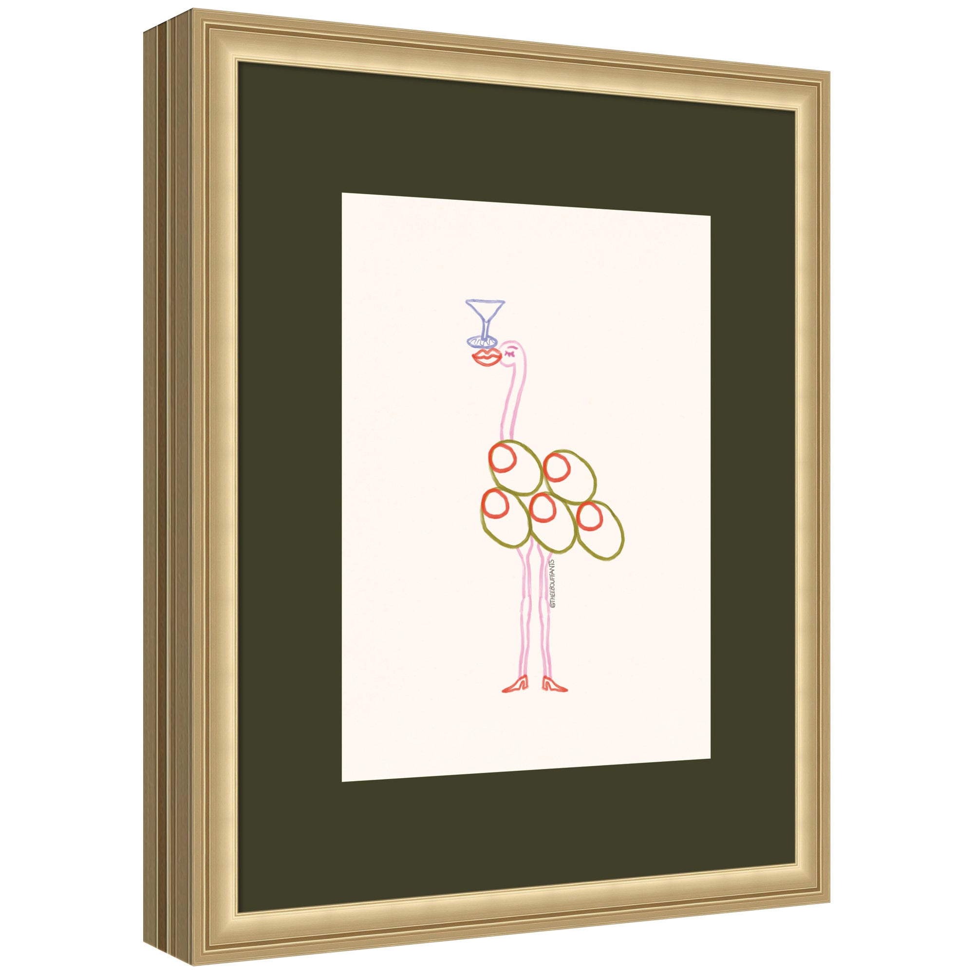 Framed Art 18x22 Florence Gold 7