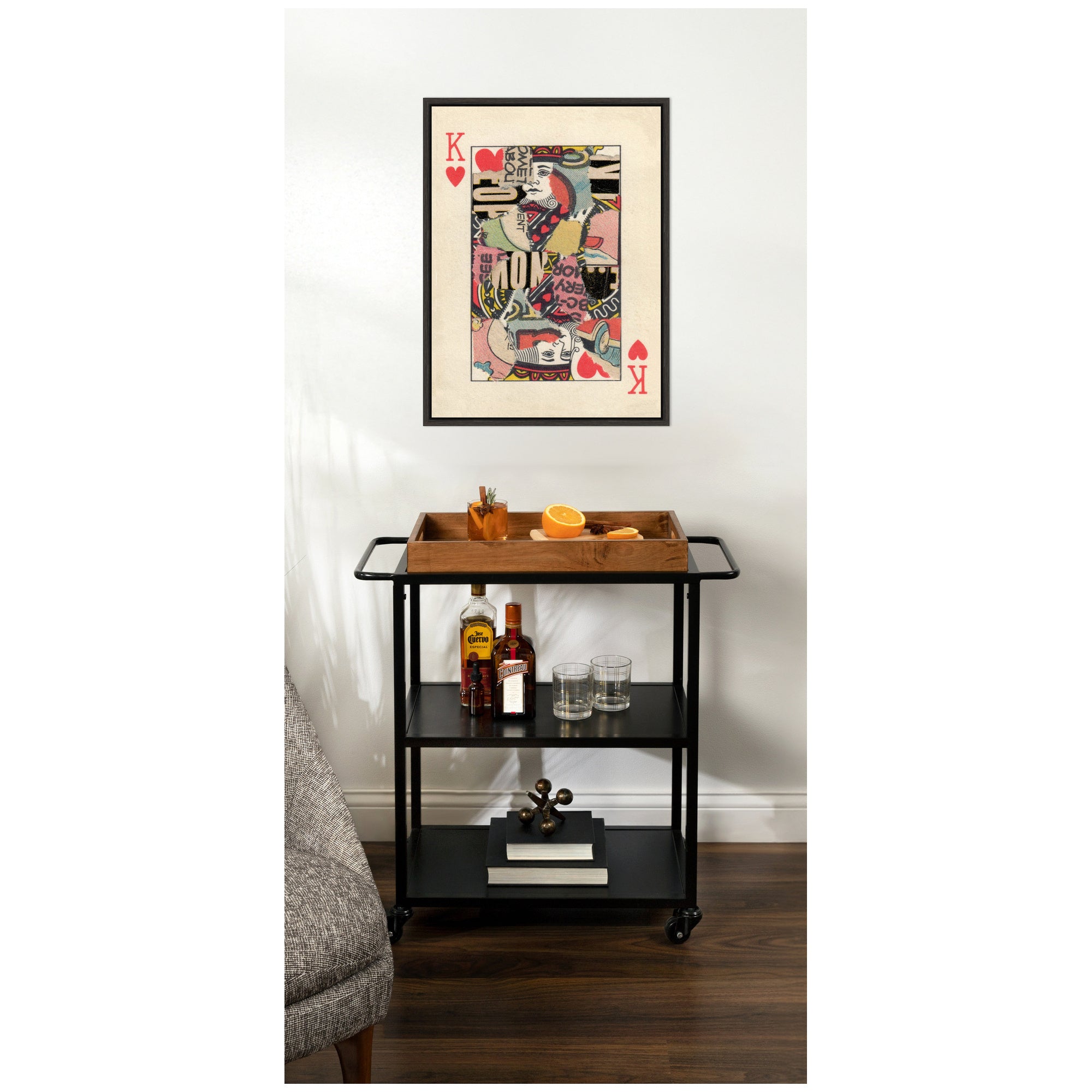 King for Now FC by Felicia Dadak Framed Canvas Wall Art Print