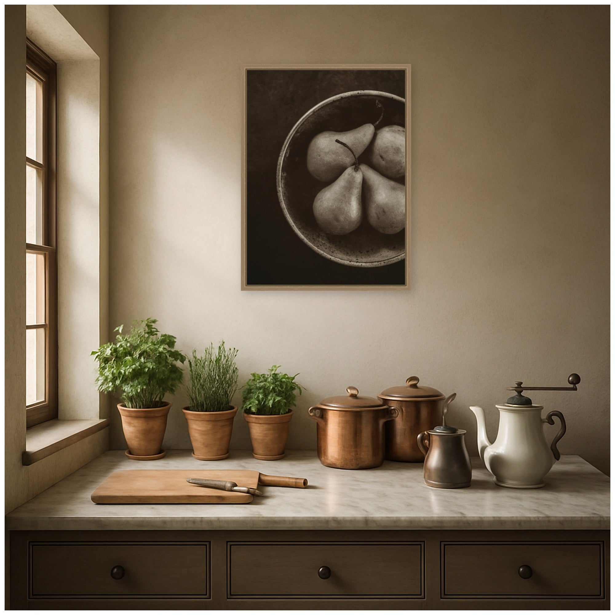 Framed Canvas 18x24 Sylvie Dark Gold 6